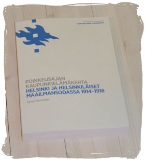 Poikkeusajan kaupunkielämäkerta, väitöskirjan kansi