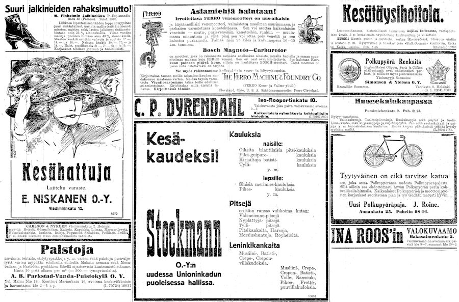 Vanha lehtimainos